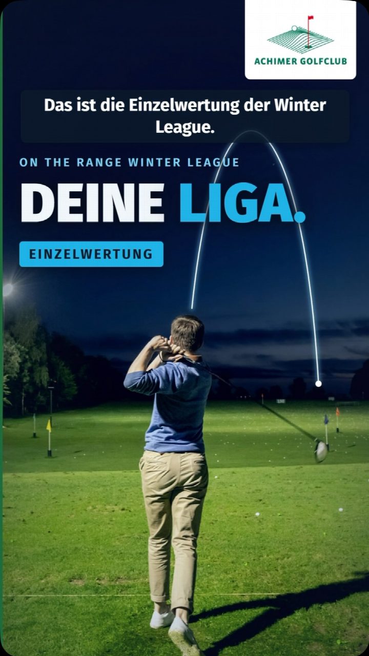 Deine Liga – ganz ohne Partner. 🏌️❄️ Das ist die Einzelwertung der ON THE RANGE Winter League. ✅ Faire Klassen: 8…