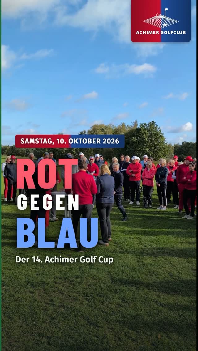 Rot gegen Blau 🔴🔵 – der 14. Achimer Golf Cup im Schnelldurchlauf. 126 Meldungen, 32 Matches und am Ende ein einziger…