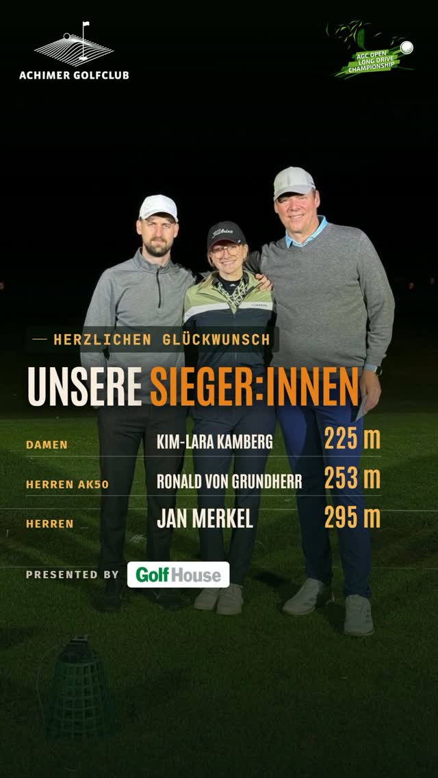 295 Meter. Unter Flutlicht. 🎯 Das war die AGC Open Long Drive Championship 2026 – presented by @golfhouse_direktversand…